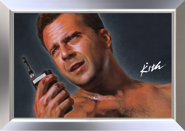 ダイハードのジョン・マクレーンのイラストを描きました。