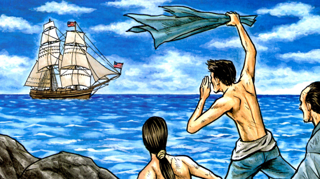 ジョン万次郎のイラスト5