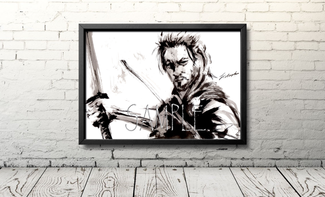 侍のイラスト（Samurai warrior＃1）