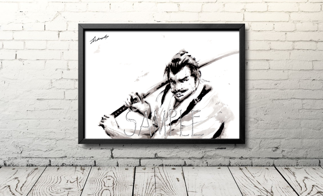 侍のイラスト（Samurai warrior＃8）