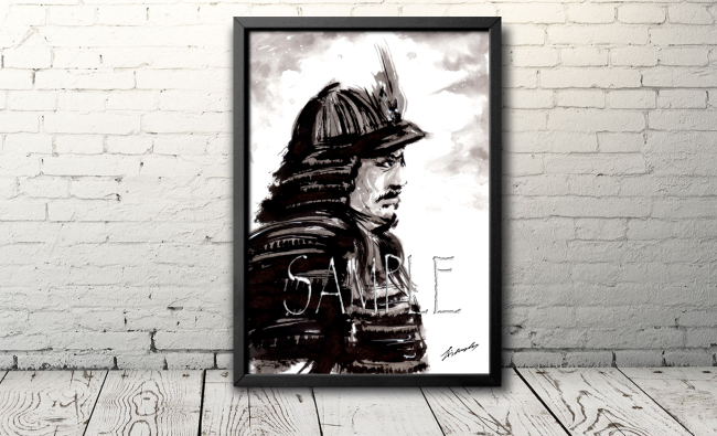 侍のイラスト（Samurai warrior＃10）