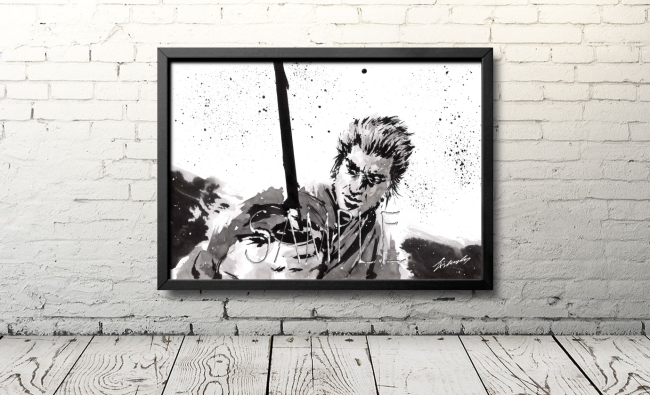 侍のイラスト（Samurai warrior＃19）