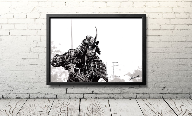 侍のイラスト（Samurai warrior＃23）