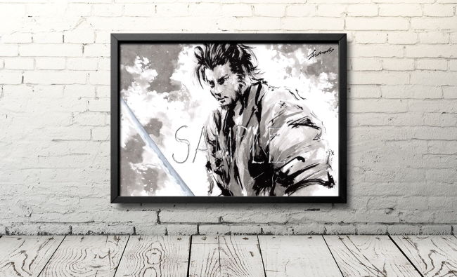 侍のイラスト（Samurai warrior＃25）