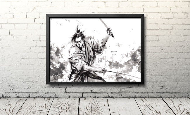 侍のイラスト（Samurai warrior＃26）